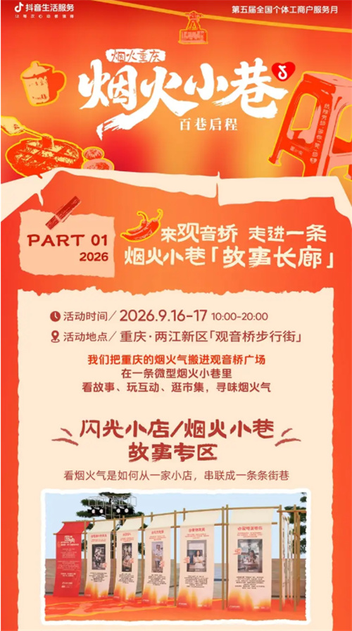 请你来赴重庆烟火之约，逛市集、游小巷、吃美食，解锁全新逛吃体验！