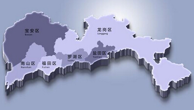 深圳市行政区划图